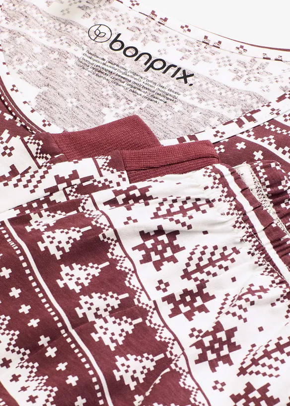 Pyjamas i ekologisk bomull, bonprix