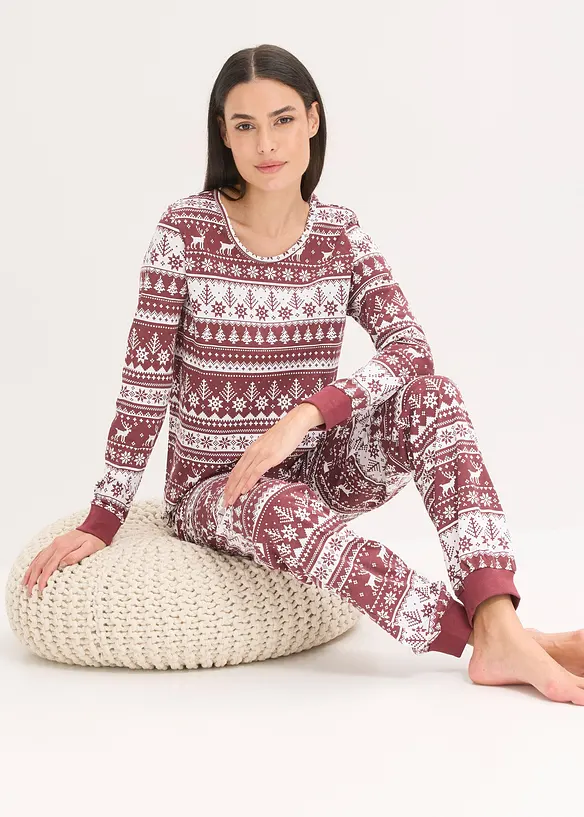 Pyjamas i ekologisk bomull, bonprix
