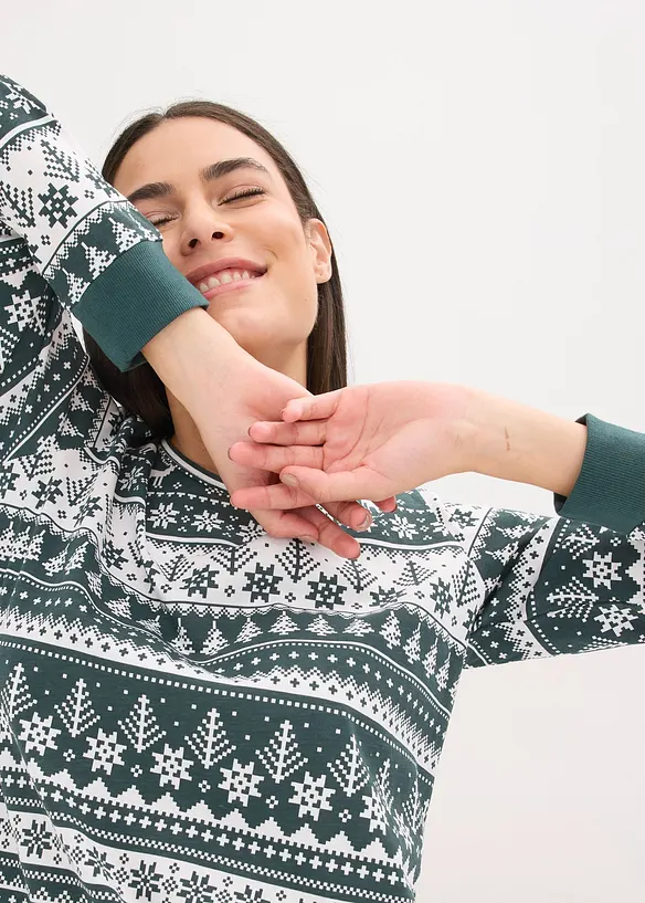 Pyjamas i ekologisk bomull, bonprix