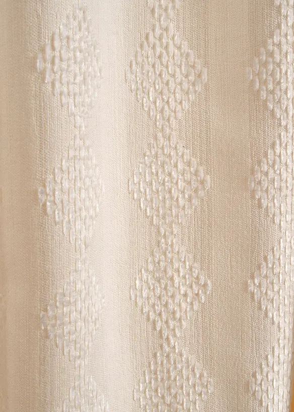 Ogenomskinlig gardinlängd i mjuk chenille (1-pack), bonprix