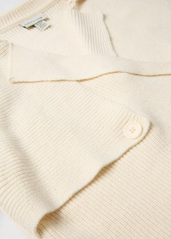 Cardigan i bomull och ull, bonprix