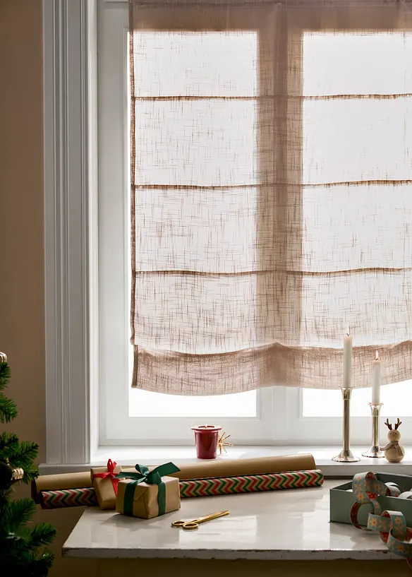 Hissgardin med linnelook, bonprix