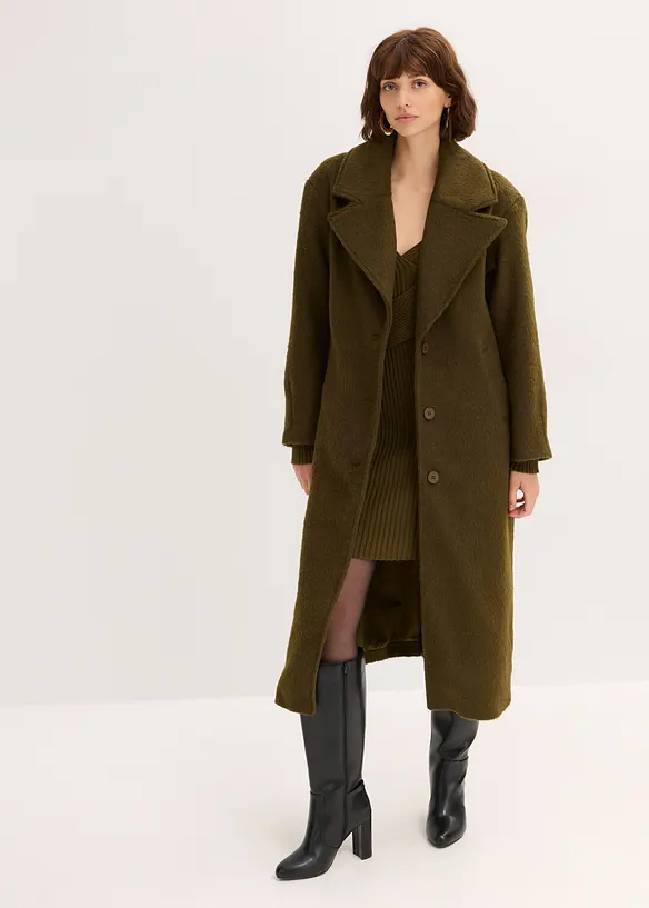 Enkelknäppt oversizekappa, bonprix