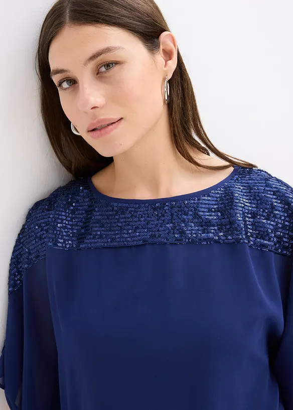 Tunika med paljetter, bonprix