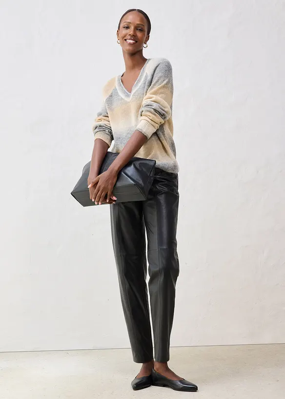 Tröja med ull och Lurex-garn, bonprix