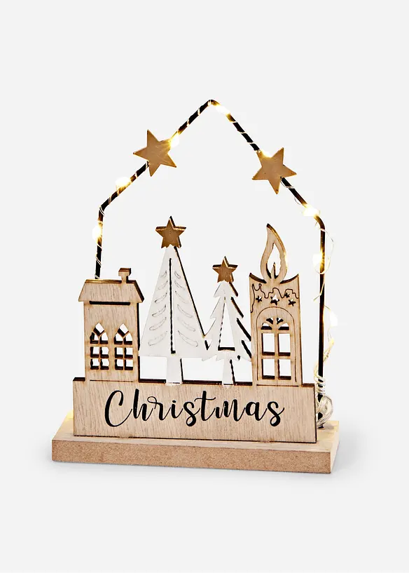 Prydnadshus med LED-belysning, bonprix