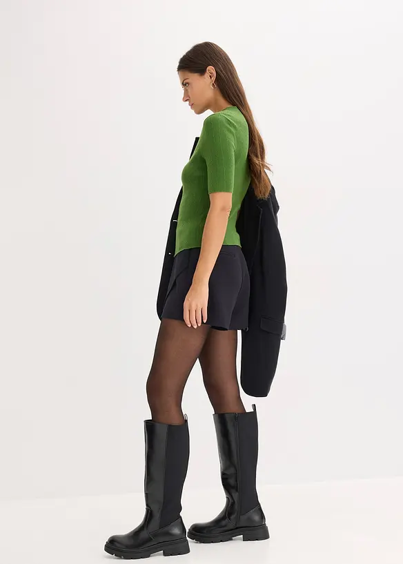 Ribbad tröja, bonprix