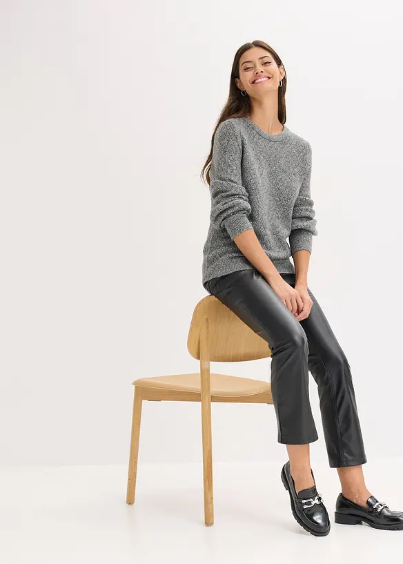 Hålmönstrad tröja, bonprix