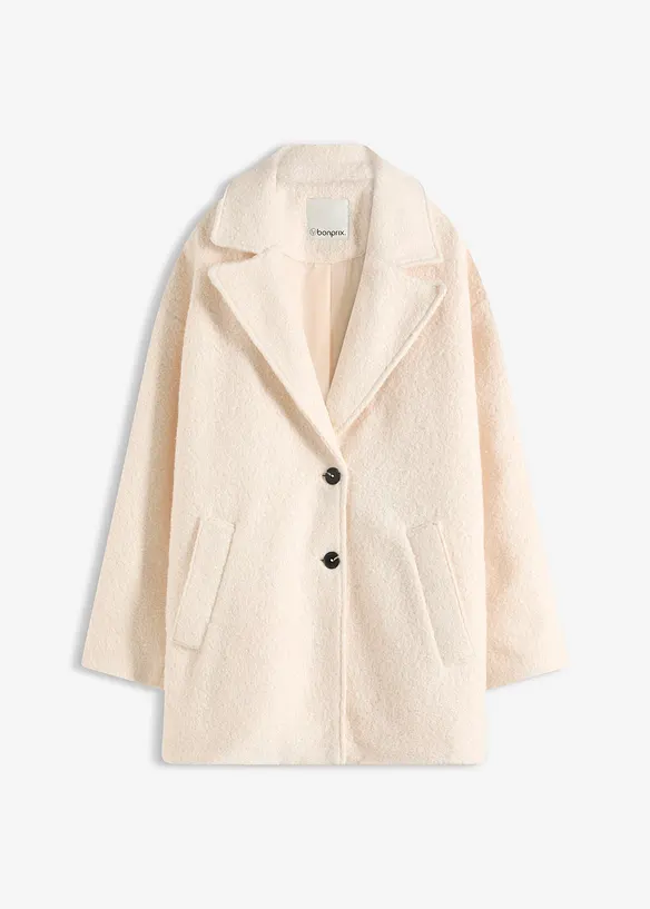 Kort bouclékappa i oversizemodell, bonprix