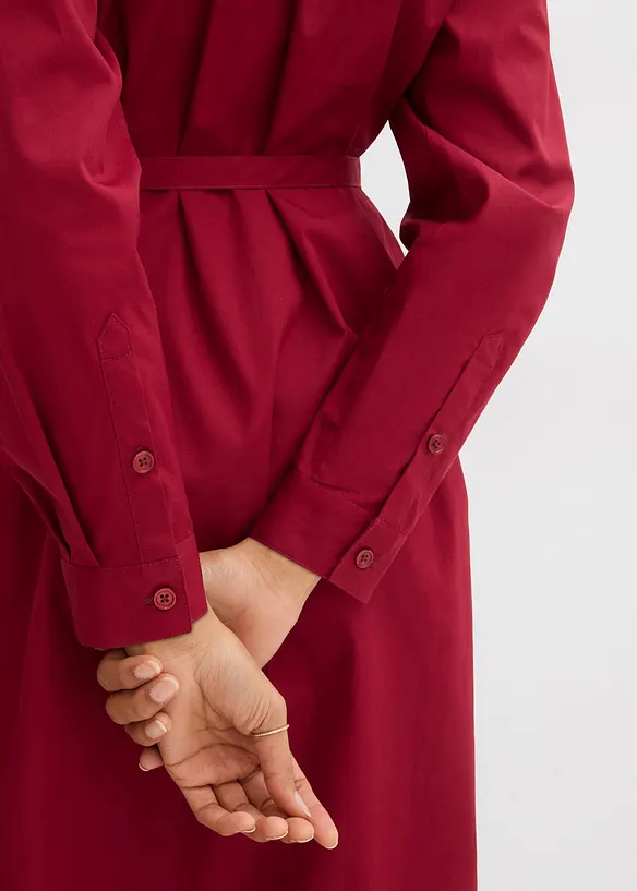 Mellanlång bomullsklänning, bonprix