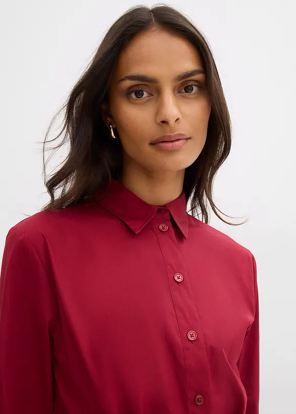 Mellanlång bomullsklänning, bonprix