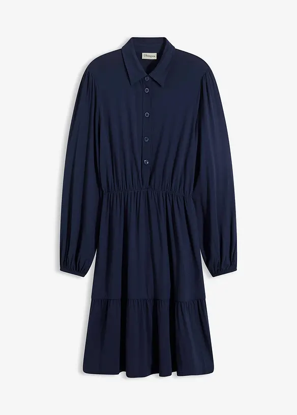 Jerseykl&auml;nning av viskosmix, bonprix