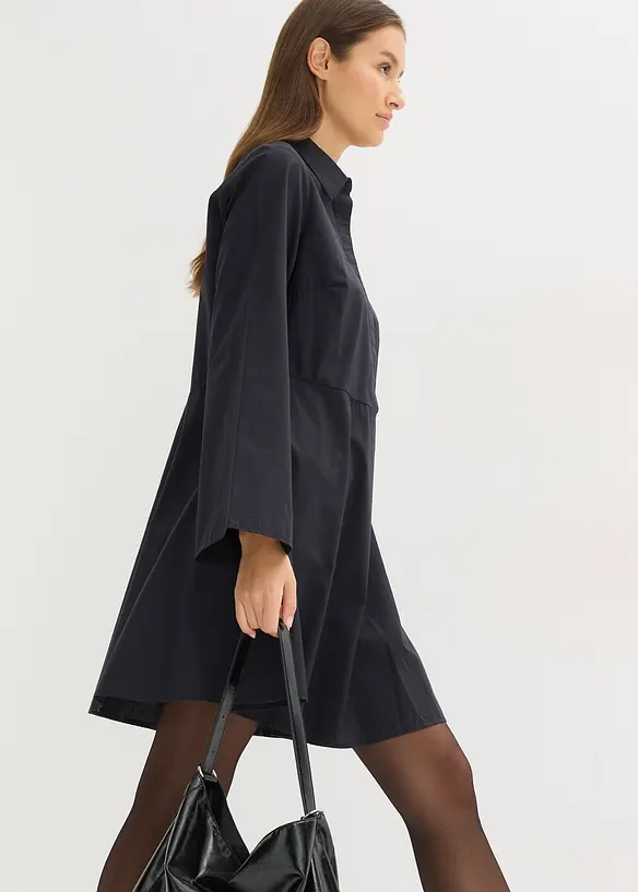 Skjortklänning i ren bomull, bonprix