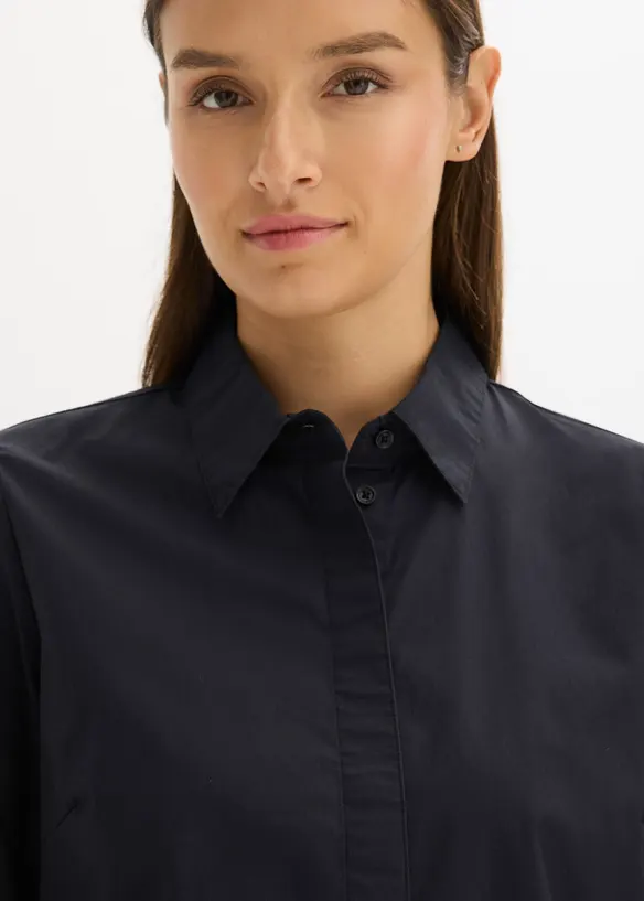 Skjortklänning i ren bomull, bonprix