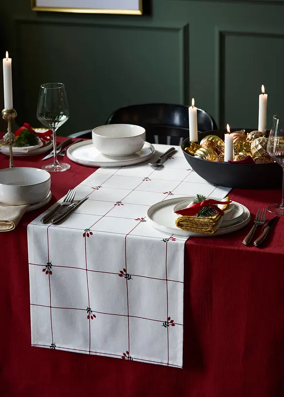 Bordslöpare av ekologisk bomull, bonprix