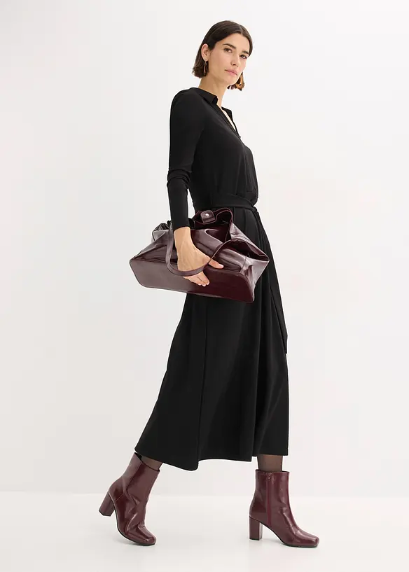 Skjortklänning med viskos, bonprix