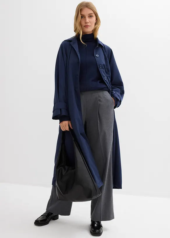 Polotröja i mjuk bomull med en andel kashmir, bonprix