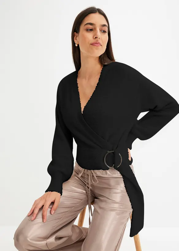 Omlottröja med accessoar, bonprix