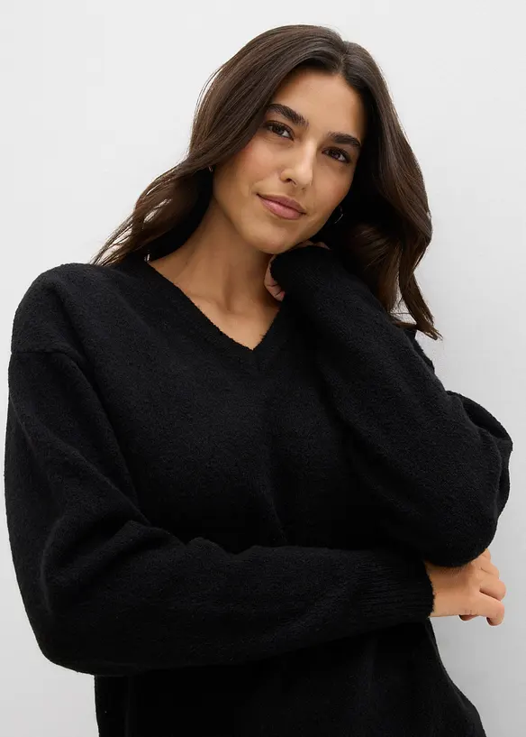 Stickad tröja i oversizemodell, bonprix