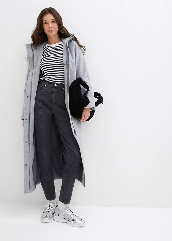 Mom Jeans High Waist, Stretch, bonprix