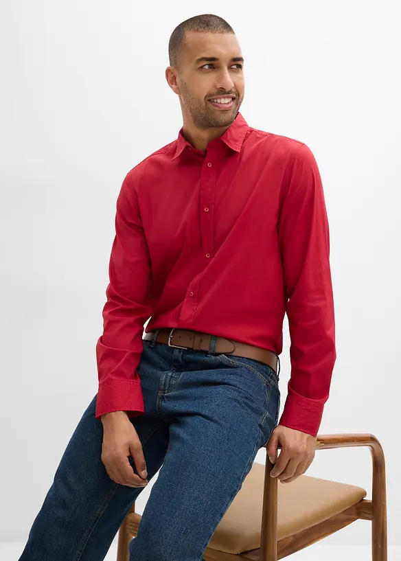 Stretchskjorta, Slim Fit, bonprix