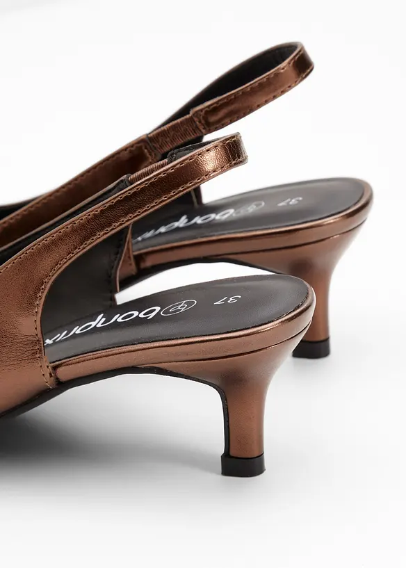 Slingbackpumps med smal klack, bonprix
