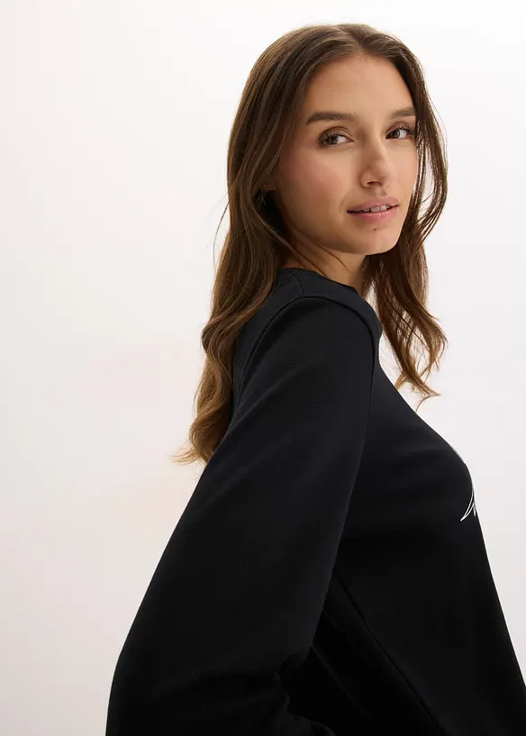 Långärmad topp av ekologisk bomull, bonprix