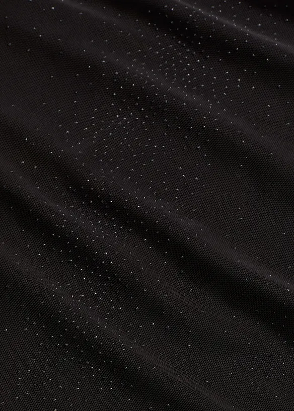 Långärmad topp av tunn mesh, bonprix