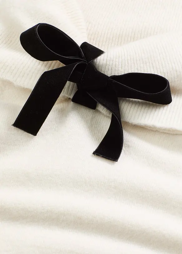 Oversizetröja med vid ringning, bonprix