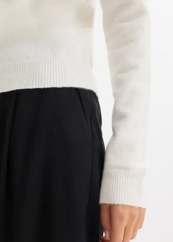 Oversizetröja med vid ringning, bonprix