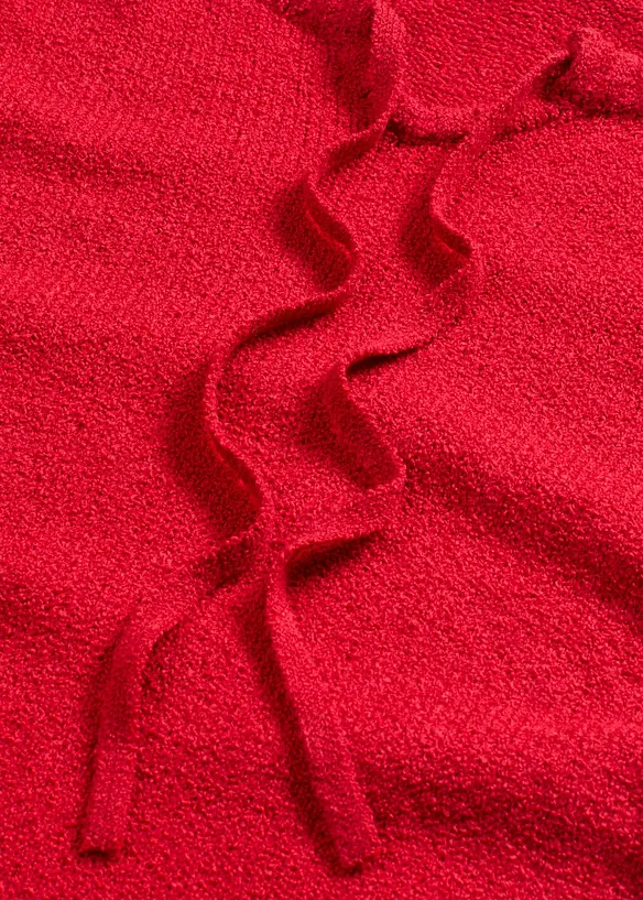 Grovstickad tröja med knytning, bonprix