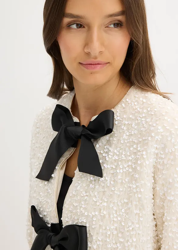 Kort paljettjacka, bonprix