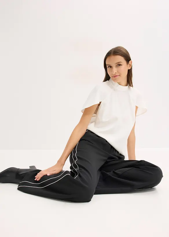 Palazzobyxa med dekorränder, bonprix