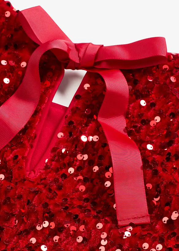 Miniklänning med glansig yta, bonprix