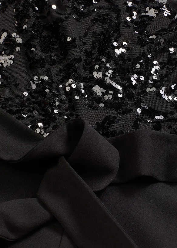 Jumpsuit med paljettbroderi, bonprix