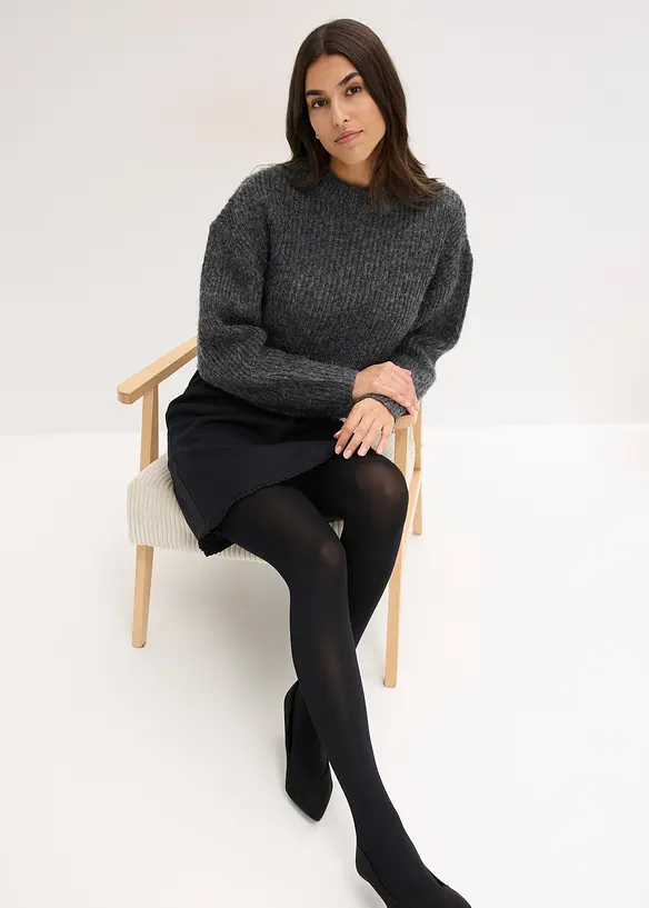 Formande ogenomskinlig strumpbyxa med Belly Control och mjuk midja, 80 DEN, bonprix