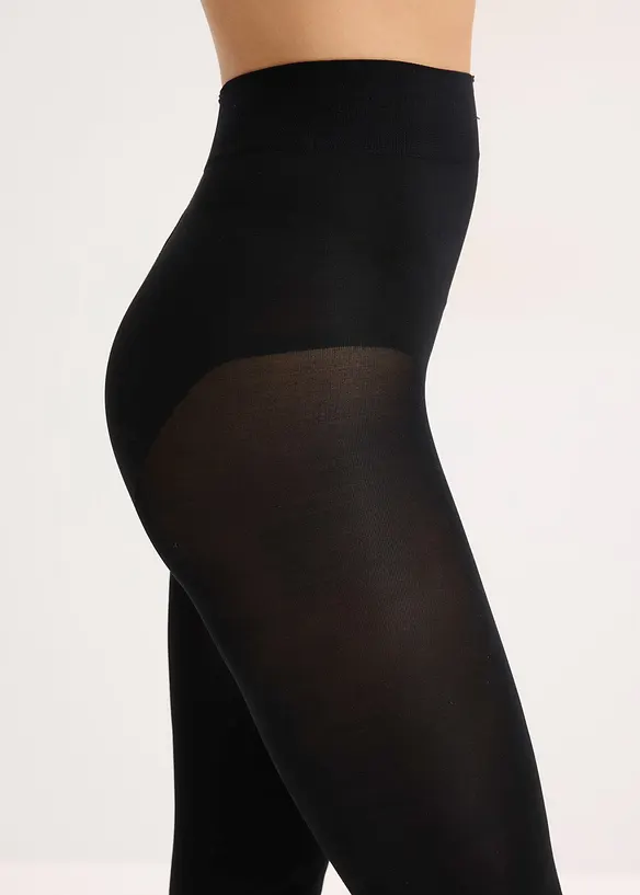 Formande ogenomskinlig strumpbyxa med Belly Control och mjuk midja, 80 DEN, bonprix