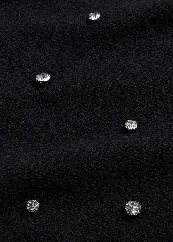 Stickad klänning i mjuk viskosmix, bonprix