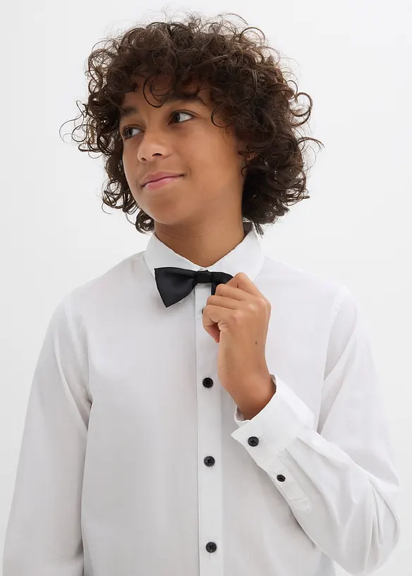 Skjorta och fluga (2 delar), bonprix