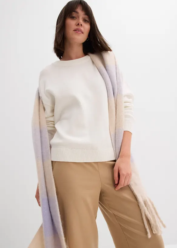 Oversizetröja av ren bomull, bonprix