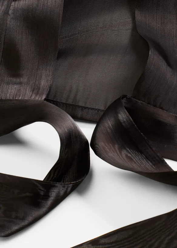 Bolero av tunn tyll med knytdetalj, bonprix