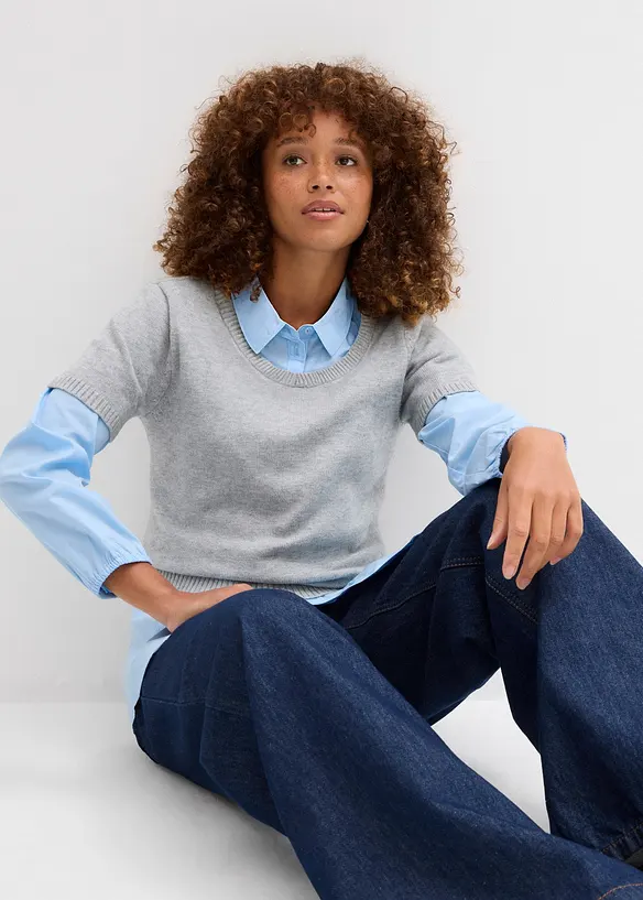 Kortärmad tröja, bonprix