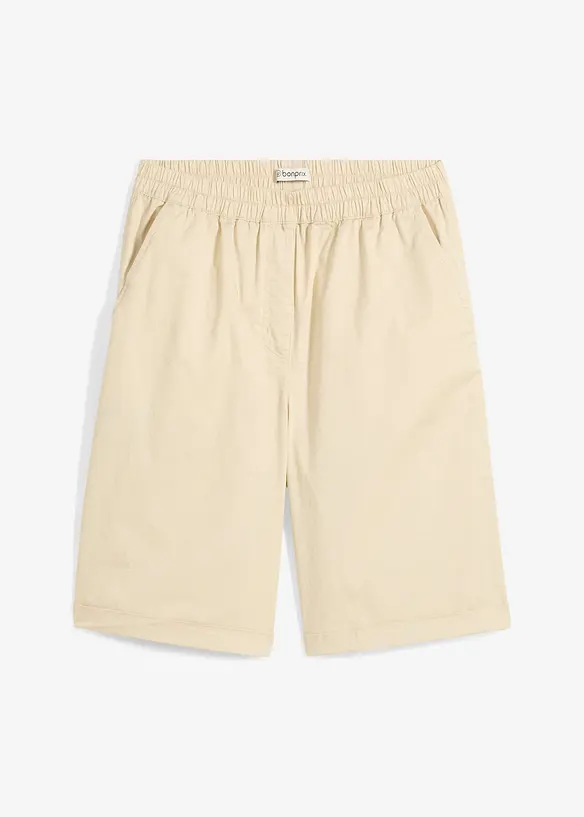 Papertouch-bermudas av bomull, bonprix