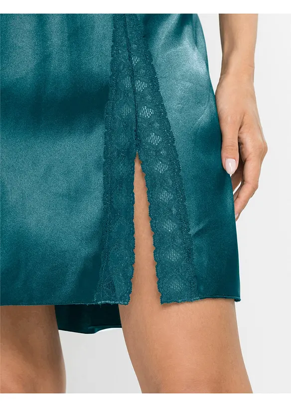 Negligé i satin, bonprix