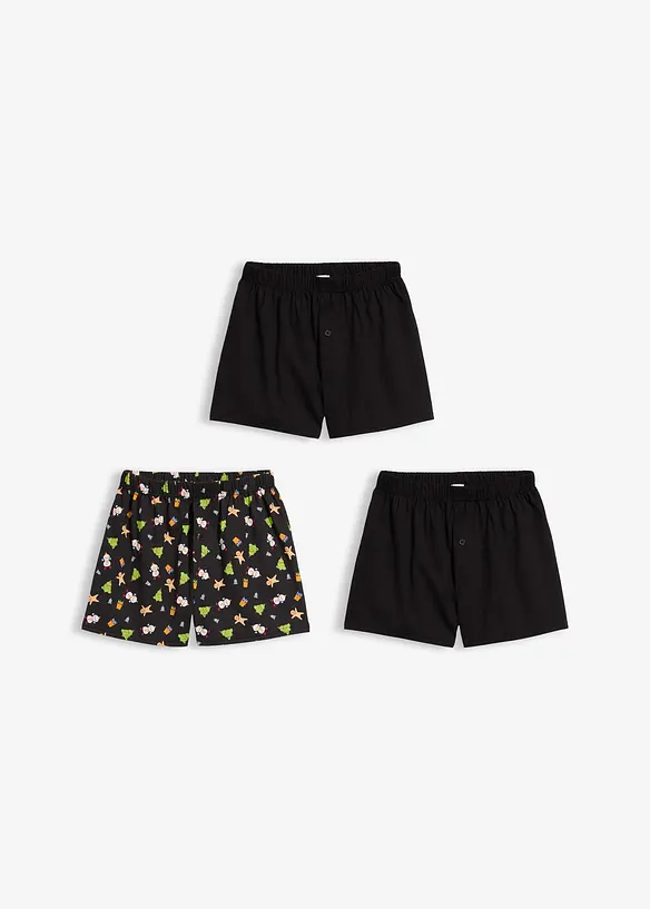 Bekväma boxershorts av ren bomull (3-pack), bonprix