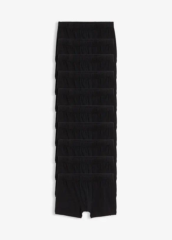 Boxershorts med bomull (10-pack) tajt modell, bonprix