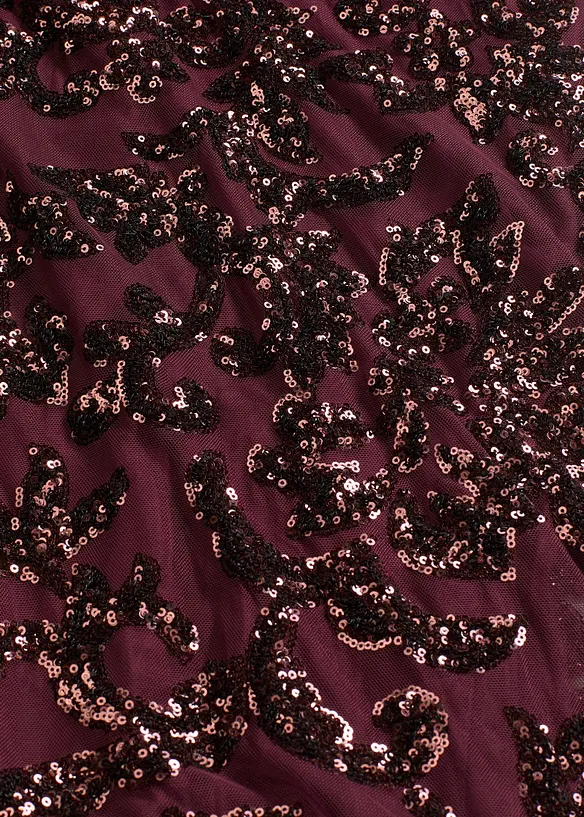 Paljettklänning med öppning i ryggen, bonprix