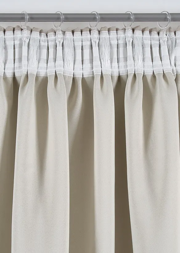 Mörkläggande gardinlängd i dubbla lager (1 styck), bonprix