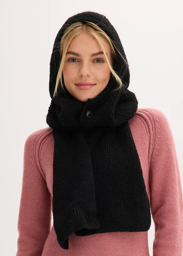 Huva med halsduk, bonprix