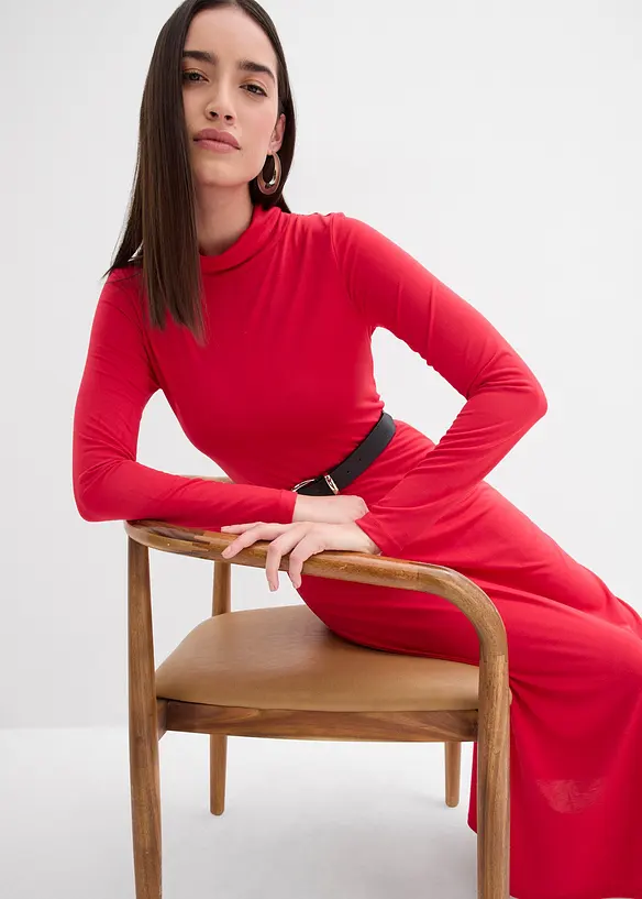 Jerseyklänning i mjuk modalmix, bonprix